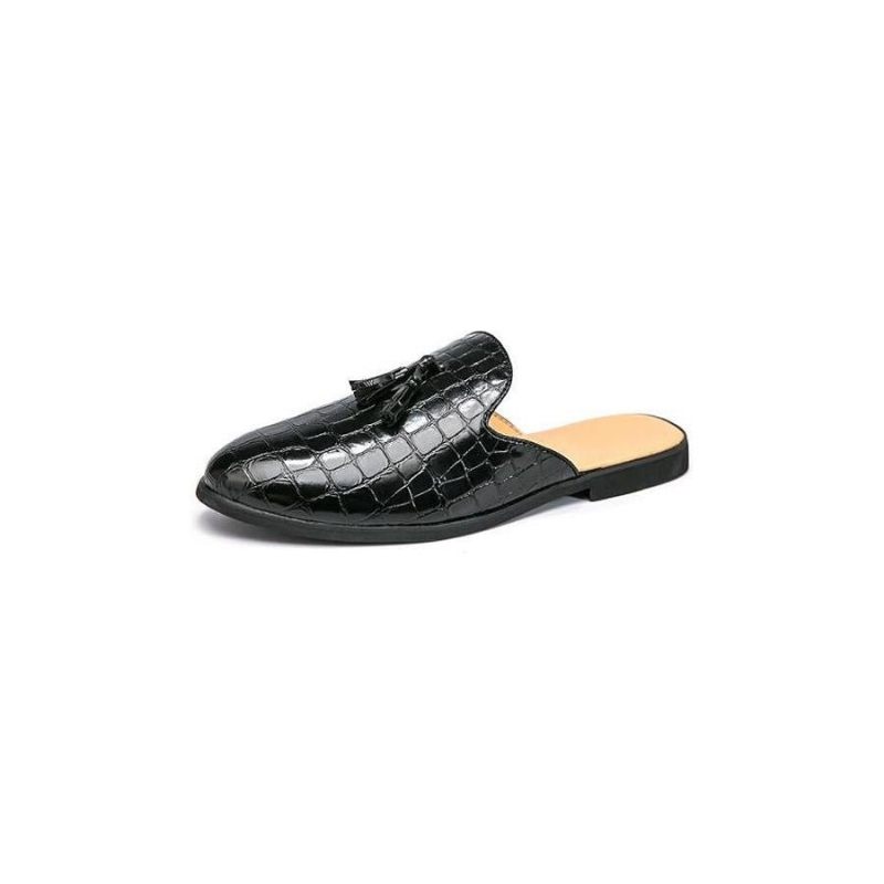 Formelle Herrenschuhe Schicke Bequeme Slip-on-pantoletten Mit Krokodilmuster