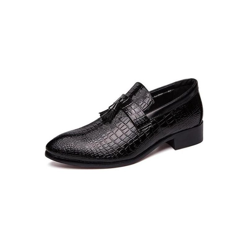 Formelle Herrenschuhe Schicke Business-loafer Aus Leder - Schwarz