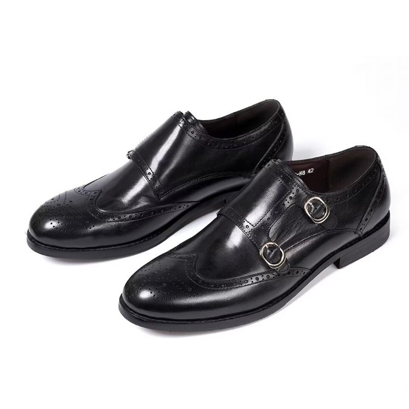 Formelle Herrenschuhe Schlanke Slip-on-essentials Für Herren - Schwarz