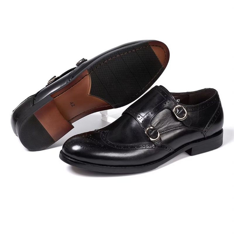 Formelle Herrenschuhe Schlanke Slip-on-essentials Für Herren - Schwarz