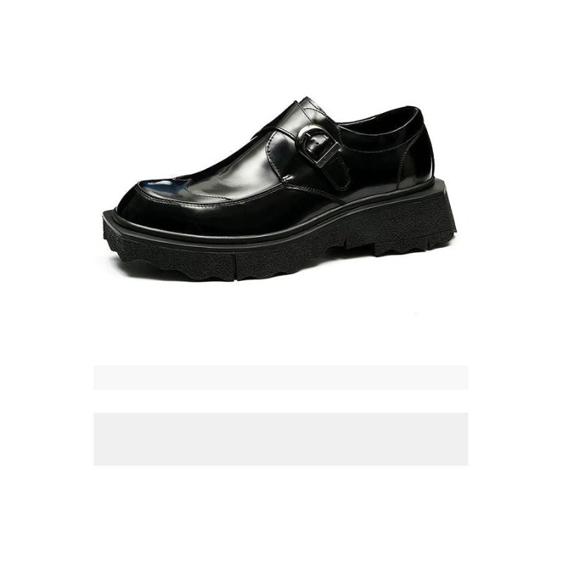 Formelle Herrenschuhe Slip-on-designer-hochzeits-brogues Aus Exotischem Leder - Schwarz