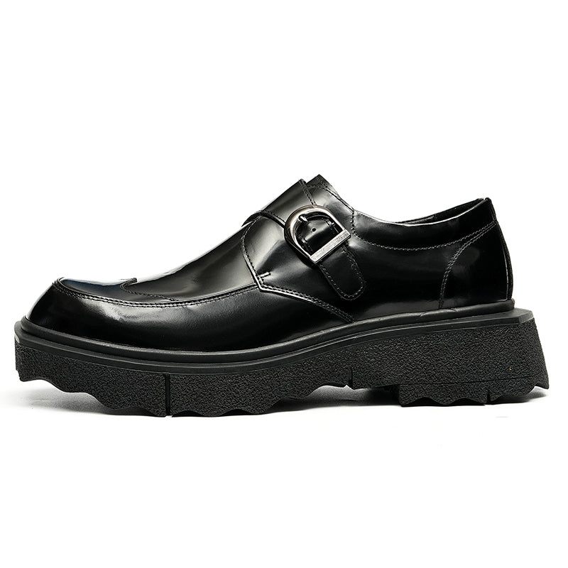 Formelle Herrenschuhe Slip-on-designer-hochzeits-brogues Aus Exotischem Leder - Schwarz