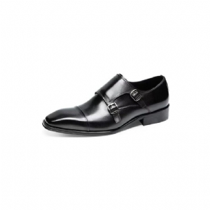 Formelle Herrenschuhe Slip-on-monkstraps Aus Raffiniertem Leder