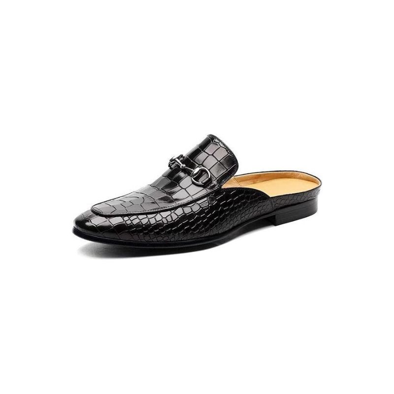 Formelle Herrenschuhe Slip-on-schuhe Aus Exotischem Leder