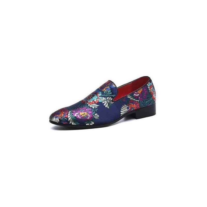 Formelle Herrenschuhe Slip-on-schuhe Mit Exotischem Blumendruck - Mehrfarbig 3