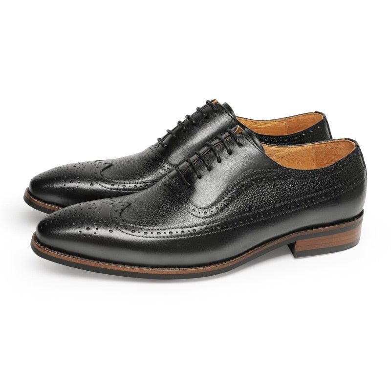 Formelle Herrenschuhe Spitze Schnür-brogues - Schwarz