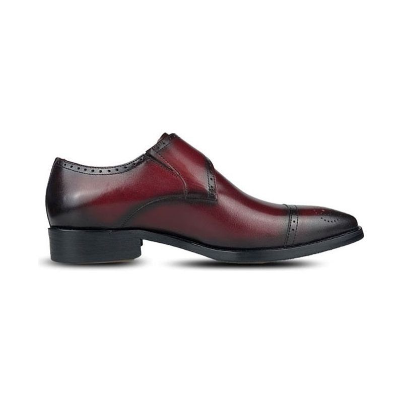 Formelle Herrenschuhe Wingtip Oxford-kleiderschuhe Von Exquisiter Eleganz - Rot