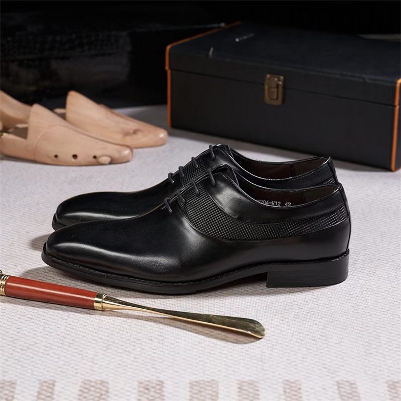 Herren-formelle Schuhe Luxus-business-kleiderklammern - Schwarz