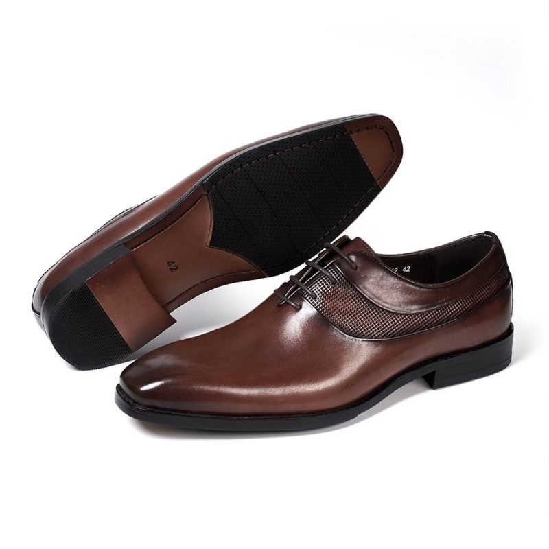 Herren-formelle Schuhe Luxus-business-kleiderklammern - Braun