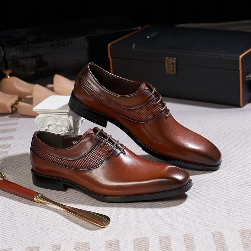 Herren-formelle Schuhe Luxus-business-kleiderklammern - Braun