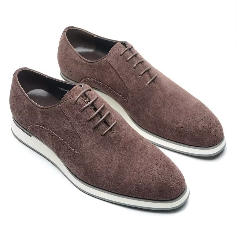 Herren-formelle Schuhe Wildleder-eleganz-kleiderschuhe - Kaffee