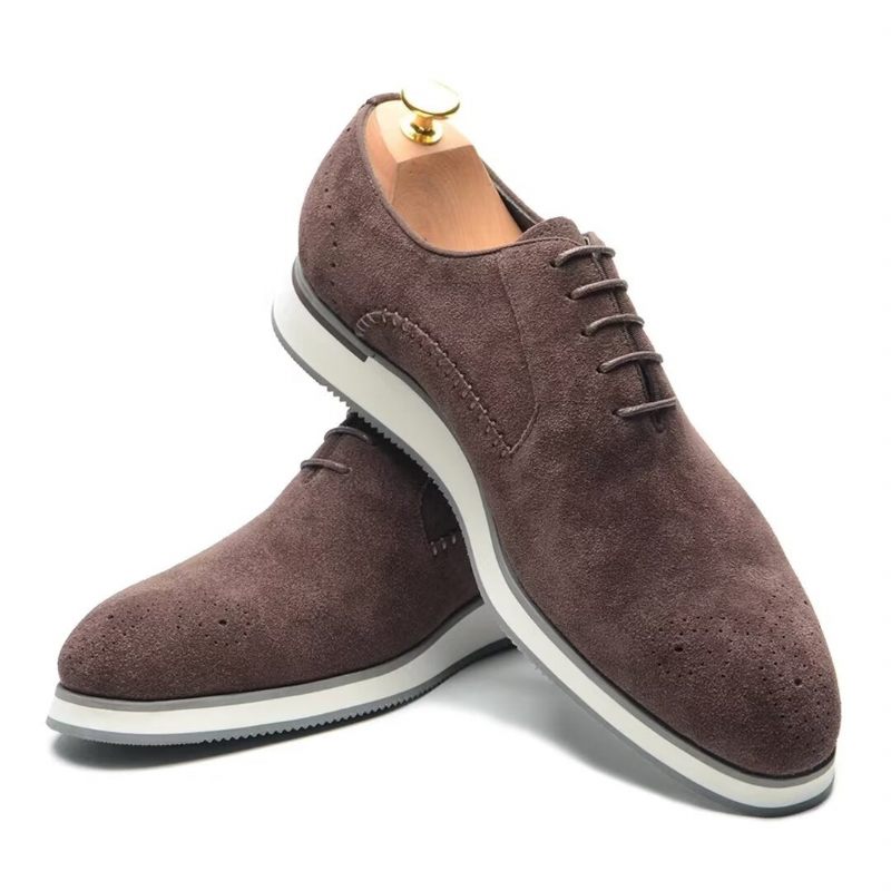 Herren-formelle Schuhe Wildleder-eleganz-kleiderschuhe - Kaffee