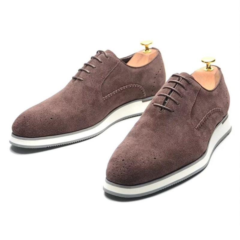 Herren-formelle Schuhe Wildleder-eleganz-kleiderschuhe - Kaffee