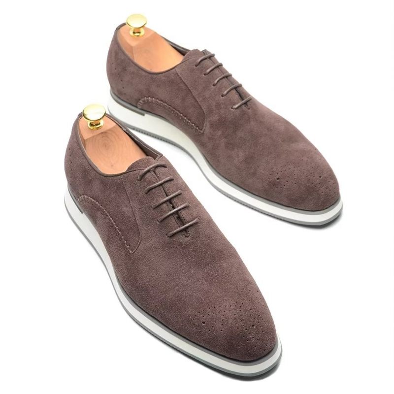 Herren-formelle Schuhe Wildleder-eleganz-kleiderschuhe - Kaffee