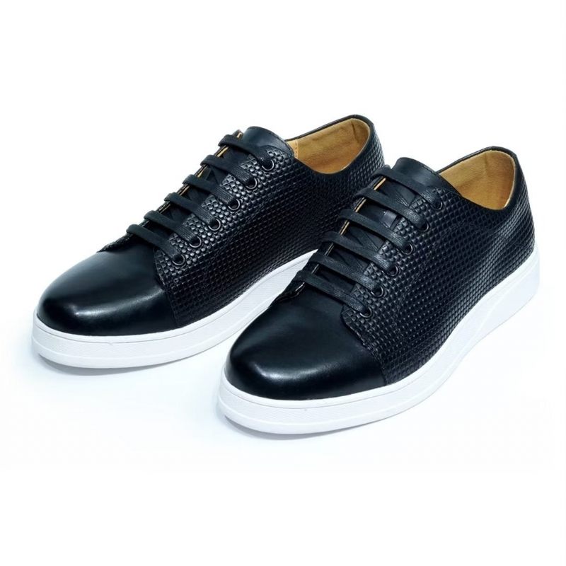 Herren-freizeitschuhe Elegante Lässige Schnürschuhe - Schwarz