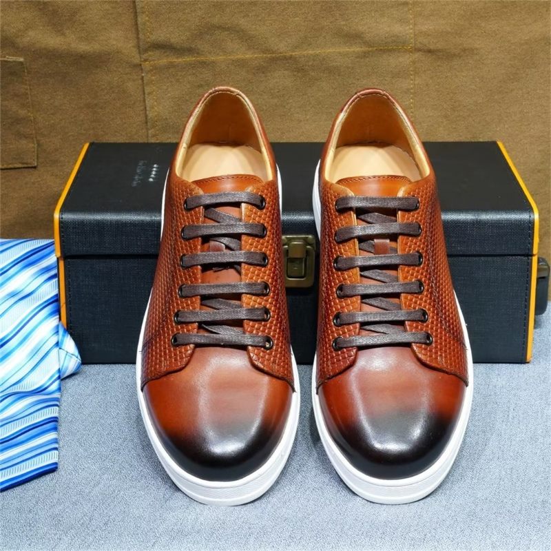 Herren-freizeitschuhe Elegante Lässige Schnürschuhe - Braun