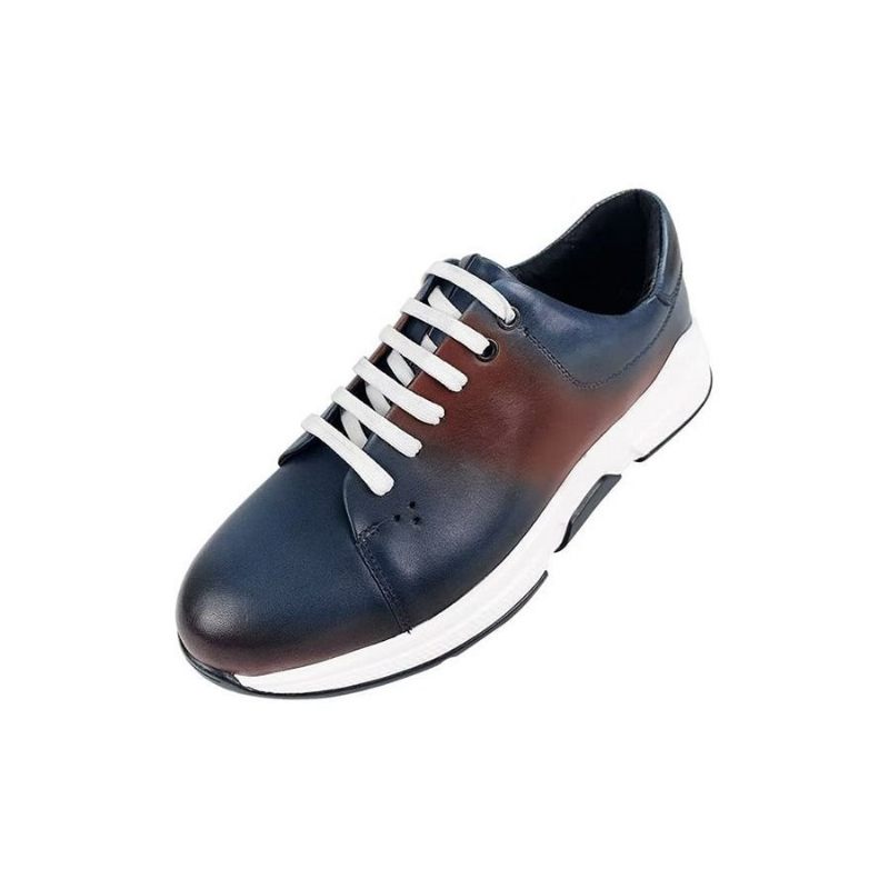 Herren-freizeitschuhe Elegante Leder-schnür-oxford-freizeitschuhe