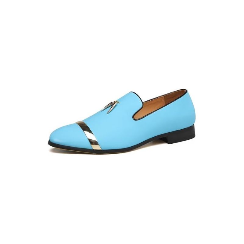 Herren-freizeitschuhe Elegante Slip-on-freizeitschuhe Mit Metallakzent - Blau