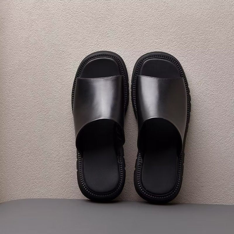 Herren-freizeitschuhe Elegante Slip-ons - Schwarz