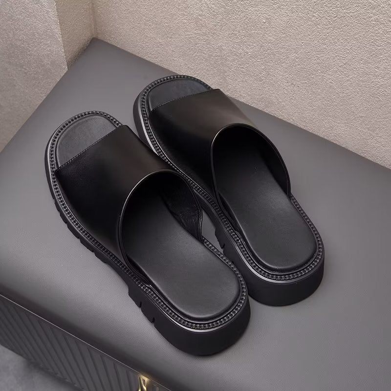 Herren-freizeitschuhe Elegante Slip-ons - Schwarz