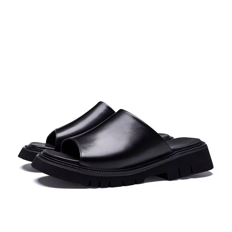 Herren-freizeitschuhe Elegante Slip-ons - Schwarz