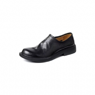 Herren-freizeitschuhe Elegante Slip-ons Mit Runder Zehenpartie