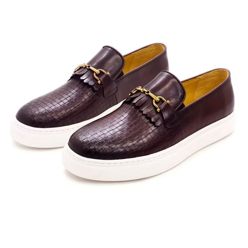 Herren-freizeitschuhe Exotische Slip-on-freizeitschuhe - Kaffee