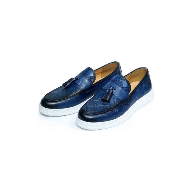 Herren-freizeitschuhe Exotische Slip-on-schuhe - Blau