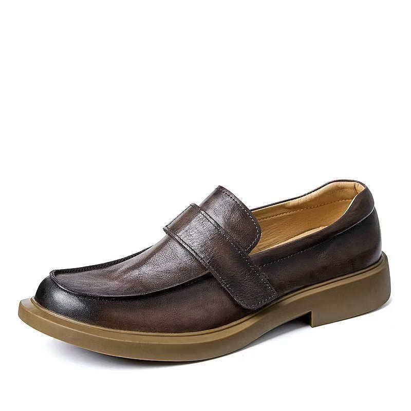 Herren-freizeitschuhe Großzügige Leder-slip-ons Das Ultimative Style-upgrade - Kaffee