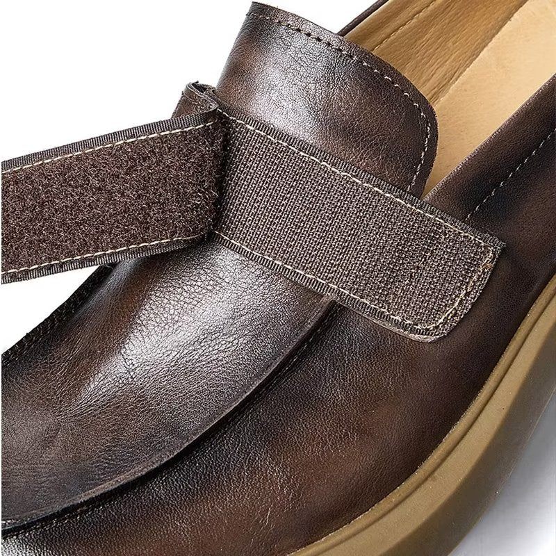 Herren-freizeitschuhe Großzügige Leder-slip-ons Das Ultimative Style-upgrade - Kaffee