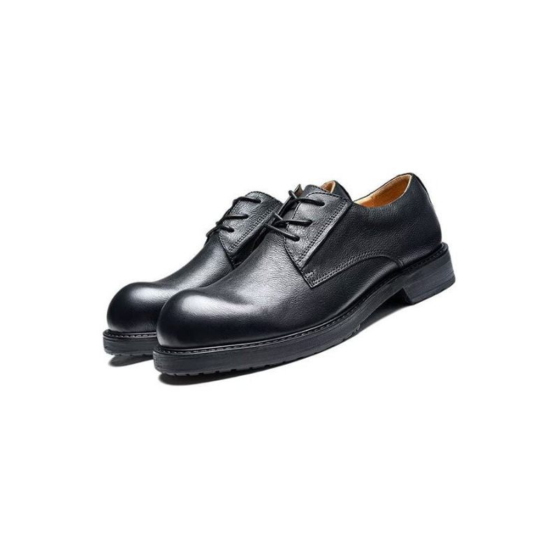 Herren-freizeitschuhe Lavish Leatherlux Freizeitschuhe Mit Runder Zehenpartie