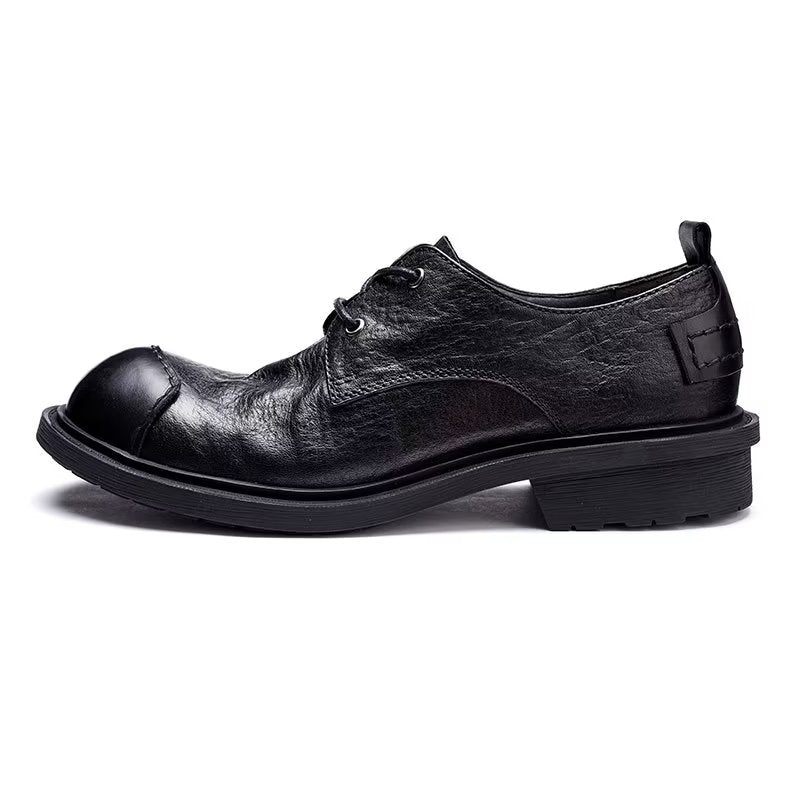 Herren-freizeitschuhe Leder Anspruchsvolle Freizeitschuhe - Schwarz