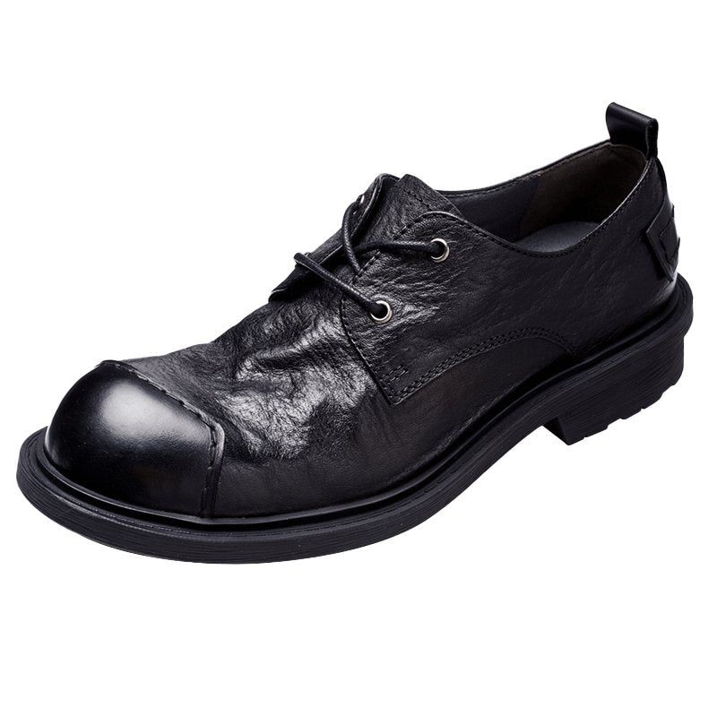 Herren-freizeitschuhe Leder Anspruchsvolle Freizeitschuhe - Schwarz