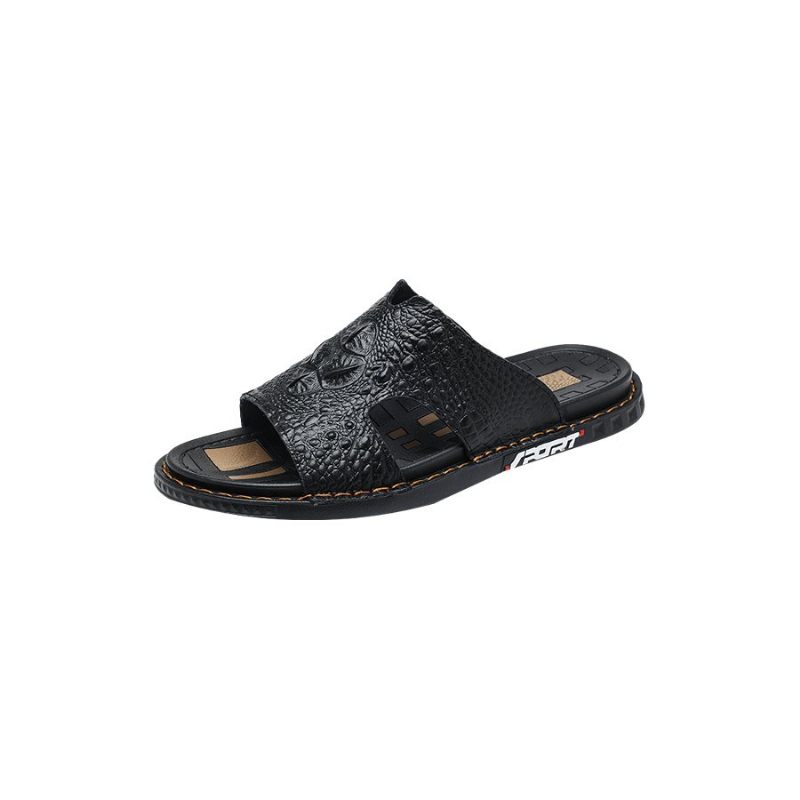 Herren Freizeitschuhe Luxecroco Summer Schick Slip On Slides