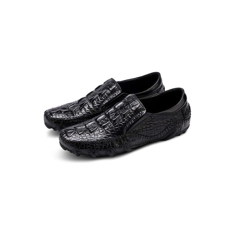 Herren-freizeitschuhe Luxuriöse Alligator-textur Slip-on-oxford-schuhe