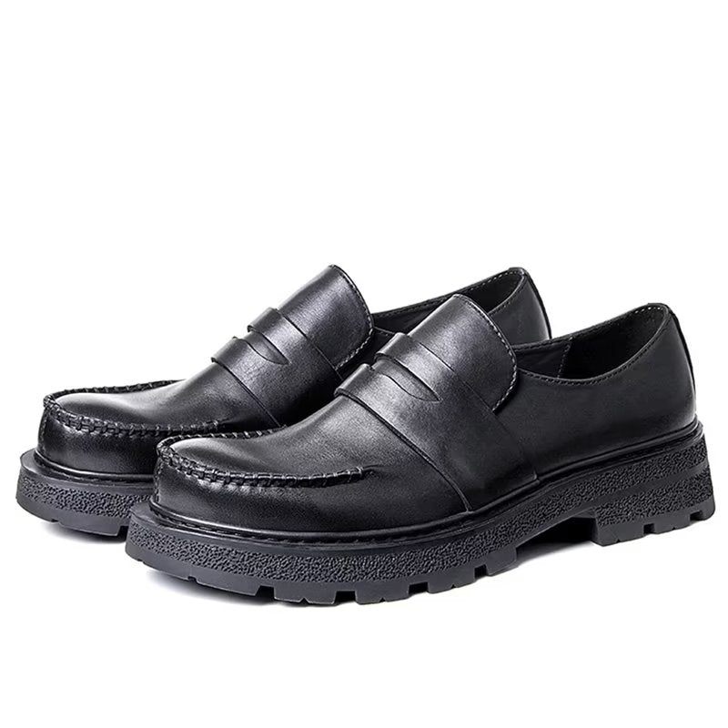 Herren-freizeitschuhe Luxuriöse Bequeme Slip-on-kleiderschuhe - Schwarz