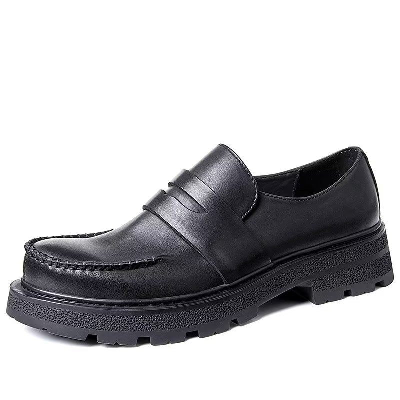 Herren-freizeitschuhe Luxuriöse Bequeme Slip-on-kleiderschuhe - Schwarz