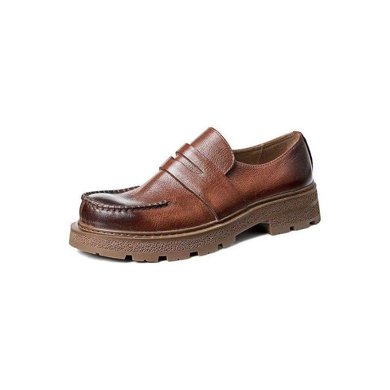 Herren-freizeitschuhe Luxuriöse Bequeme Slip-on-kleiderschuhe - Kaffee