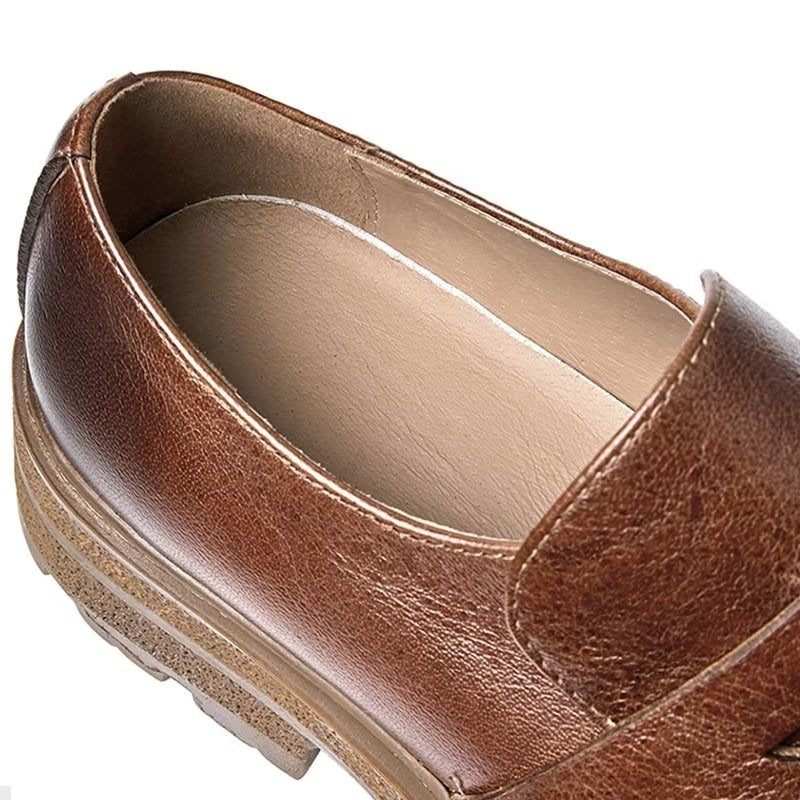 Herren-freizeitschuhe Luxuriöse Bequeme Slip-on-kleiderschuhe - Kaffee