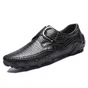 Herren-freizeitschuhe Luxuriöse Crocbuckle-freizeitschuhe Aus Plüschleder