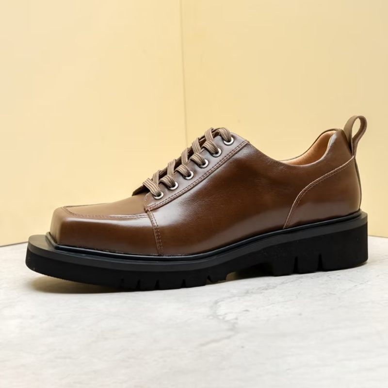 Herren-freizeitschuhe Luxuriöses Leder Modische Freizeitschuhe - Kaffee