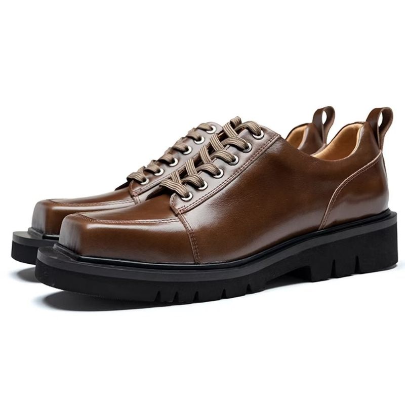 Herren-freizeitschuhe Luxuriöses Leder Modische Freizeitschuhe - Kaffee