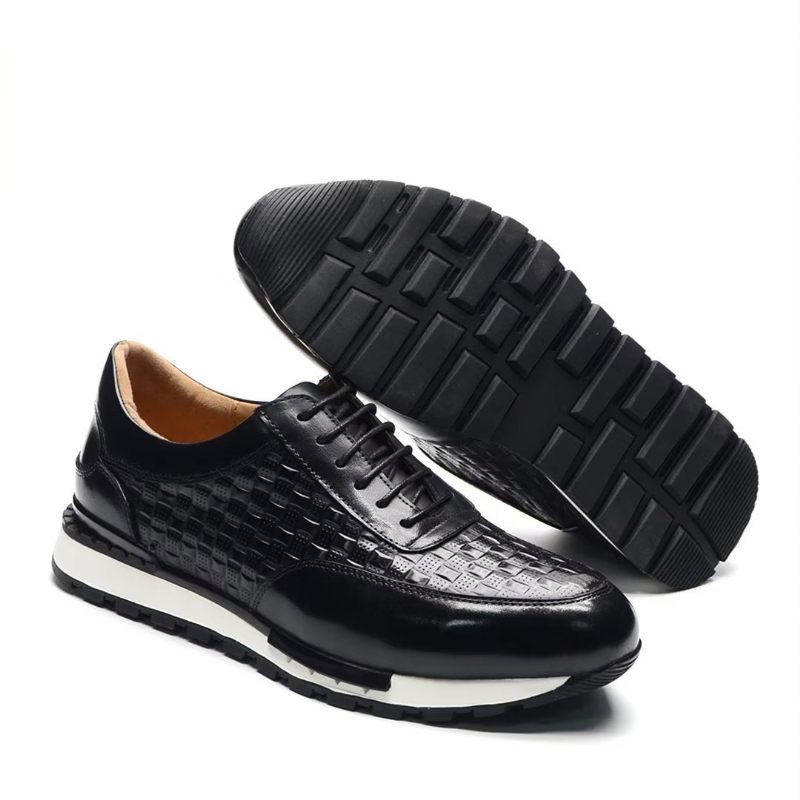 Herren-freizeitschuhe Metropolitan Luxus-freizeitschuhe Aus Leder - Schwarz