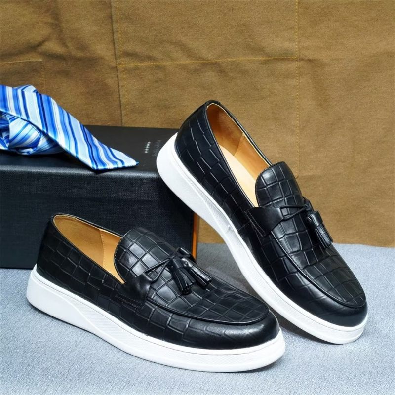 Herren-freizeitschuhe Modische Slip-ons - Schwarz