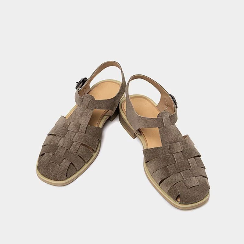 Herren-freizeitschuhe Römische Peep-toe-sandalen - Grau