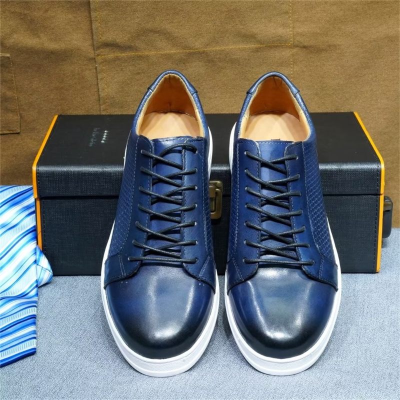 Herren Freizeitschuhe Schicke Lässige Schnürschuhe - Blau