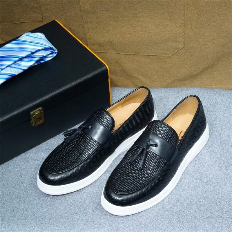 Herren Freizeitschuhe Slip-on Eleganz - Schwarz