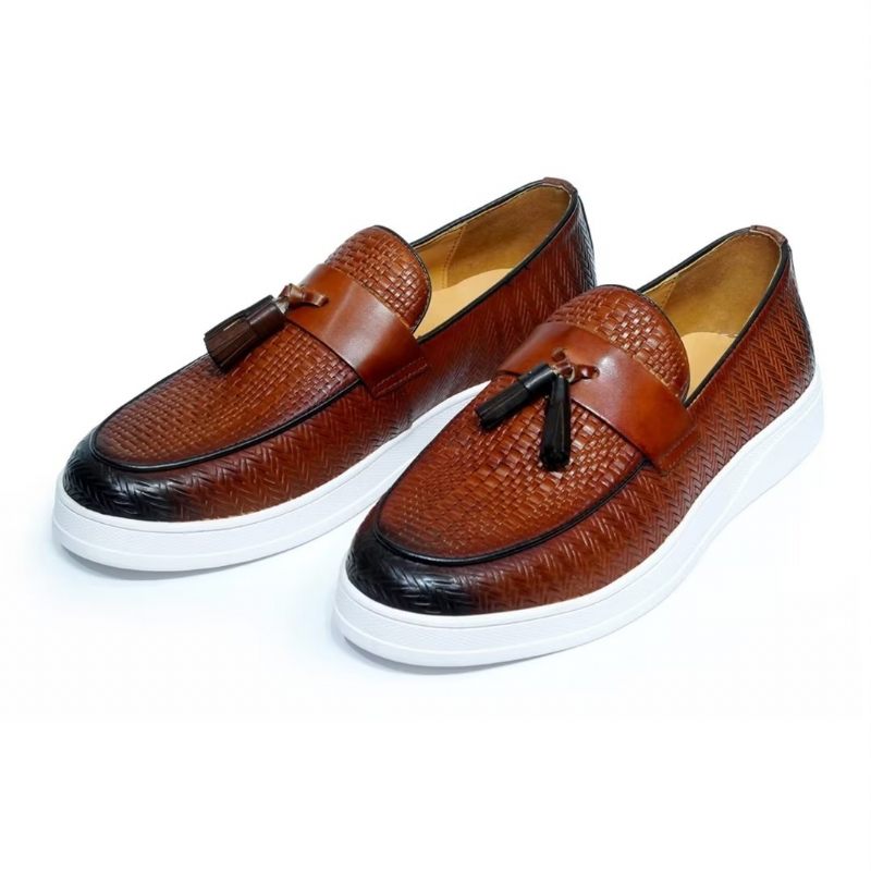 Herren Freizeitschuhe Slip-on Eleganz - Braun