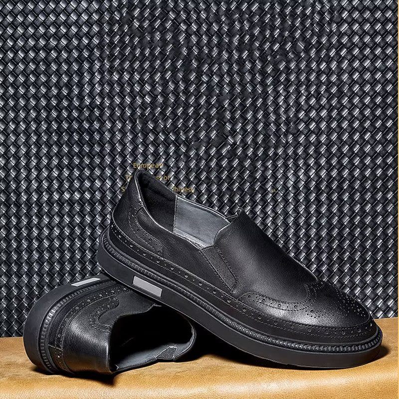 Herren Freizeitschuhe Slip-ons - Schwarz