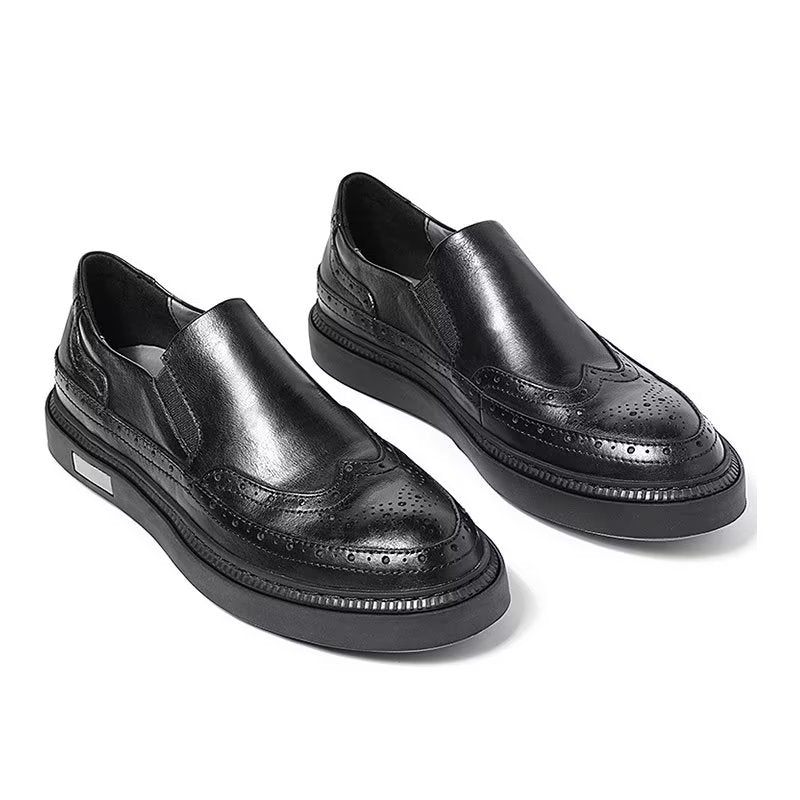 Herren Freizeitschuhe Slip-ons - Schwarz